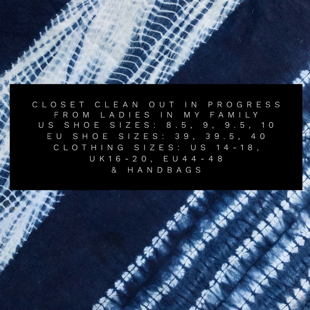 Closet clean out in progress: regular & plus size